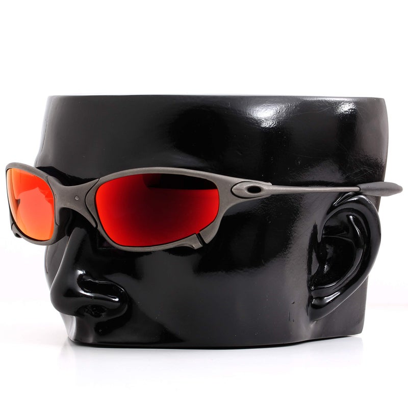 IKON LENSES Replacement Lenses For Oakley Juliet Sunglasses (Polarized) (+ Red Mirror) - Image 3